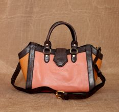 Handmade Blush Peach Sling Bag Leather Luxury